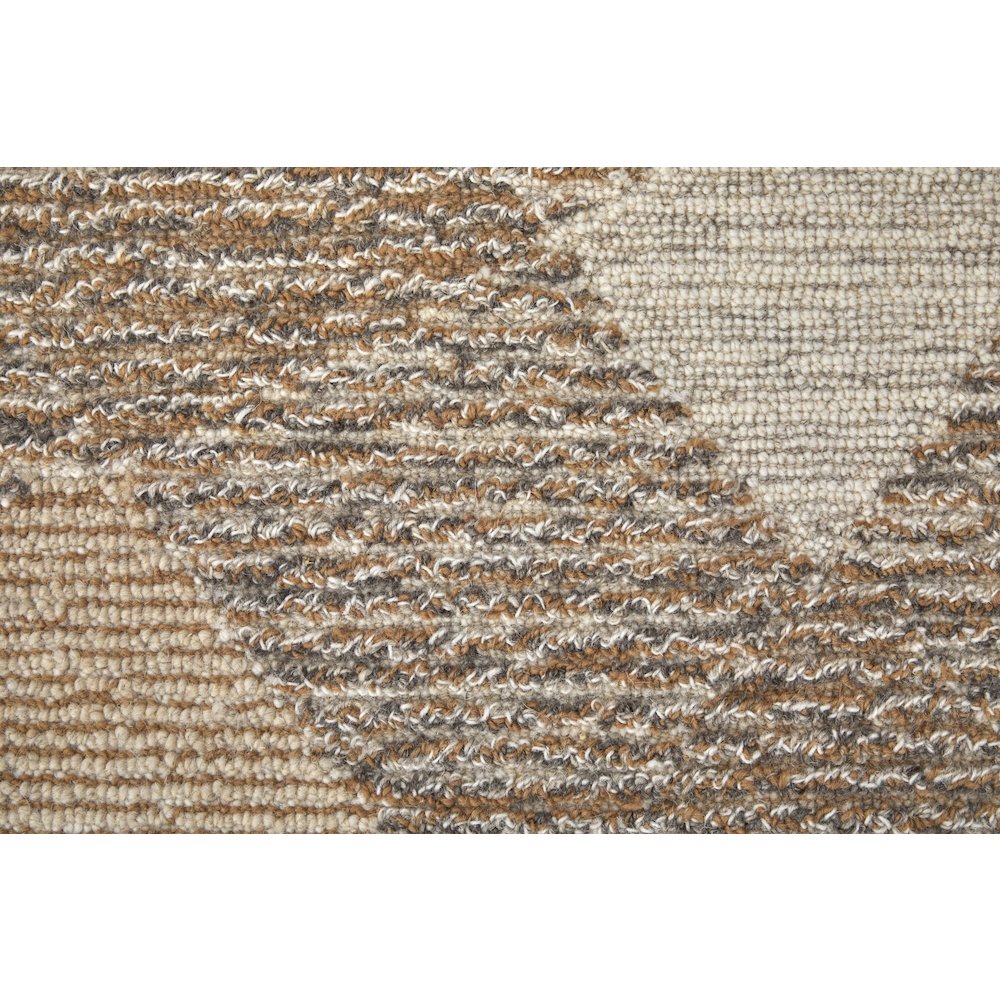 Pollock Modern Abstract, Brown/Tan/Ivory, 3'-6" x 5'-6" Accent Rug. Picture 7