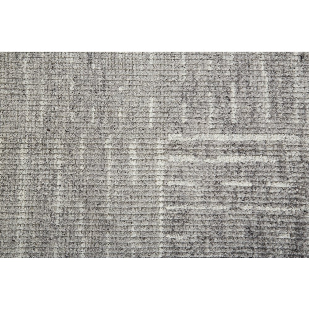 Alford Modern Checkered, Gray/Silver/Ivory, 5'-6" x 8'-6" Area Rug. Picture 6