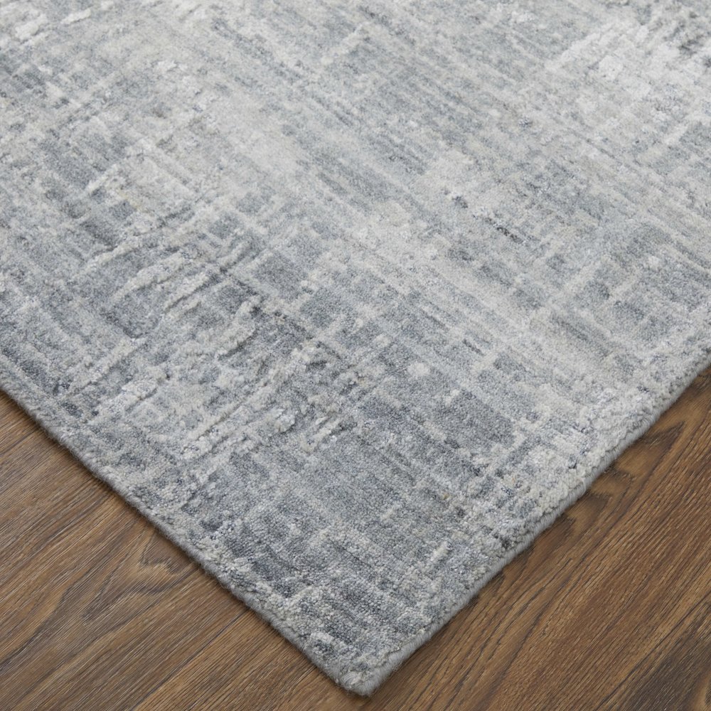 Eastfield Modern Abstract, Blue/Silver, 2' x 3' Accent Rug. Picture 3
