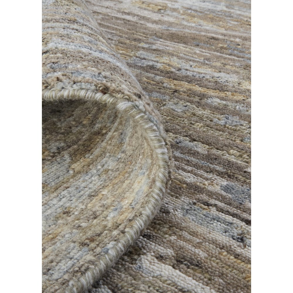 Conroe Modern Abstract, Brown/Gray, 7'-9" x 9'-9" Area Rug. Picture 7