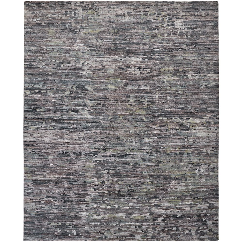 Conroe Modern Abstract, Blue/Gray, 7'-9" x 9'-9" Area Rug. Picture 1