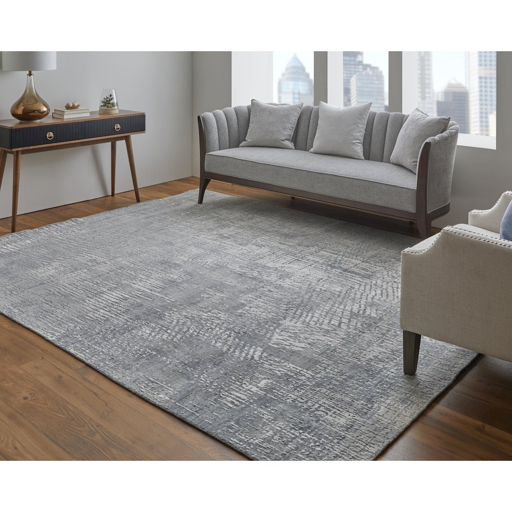 Eastfield Modern Abstract, Gray, 4' x 6' Accent Rug. Picture 2