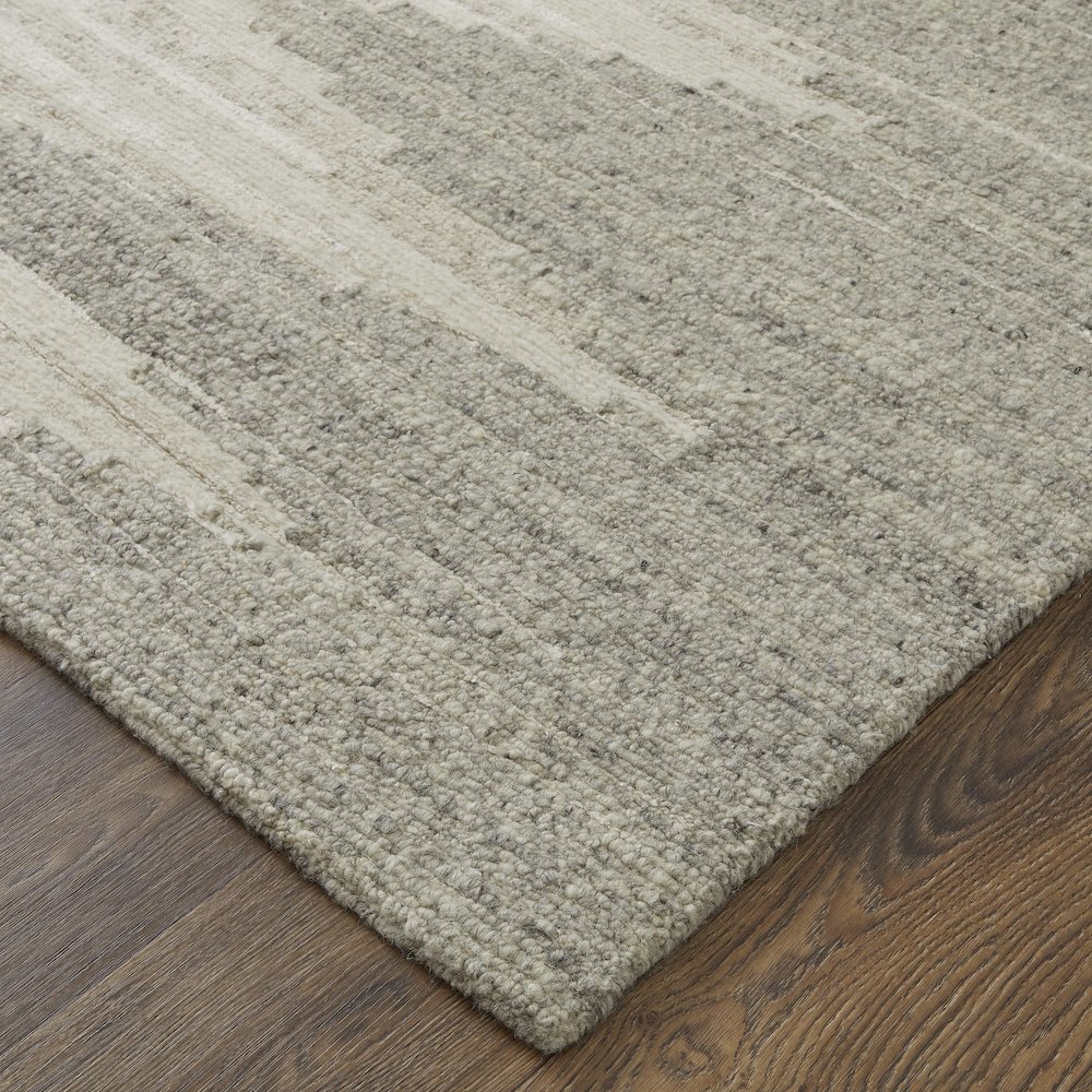Navaro Modern Gradient & Ombre, Ivory/Tan, 7'-9" x 9'-9" Area Rug. Picture 3