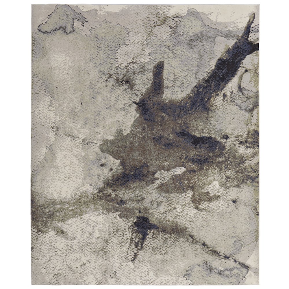 Clio Modern Abstract, Taupe/Brown/Black, 2' x 3' Accent Rug. Picture 1