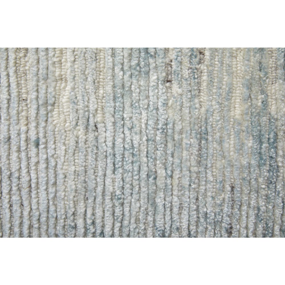 Brighton Modern Abstract, Blue/Ivory/Silver, 5'-6" x 8'-6" Area Rug. Picture 7