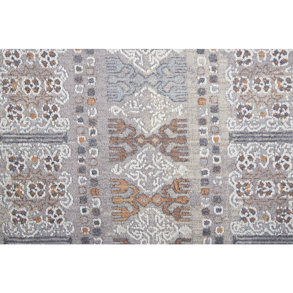 Francisco Transitional Oriental, Orange/Gray/White, 12' x 15' Area Rug. Picture 5