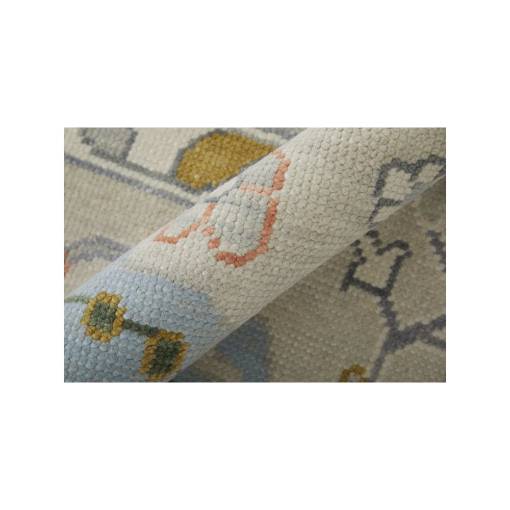 Karina Transitional Floral & Botanical, Ivory/Gold/Green, 5'-6" x 8'-6" Area Rug. Picture 5