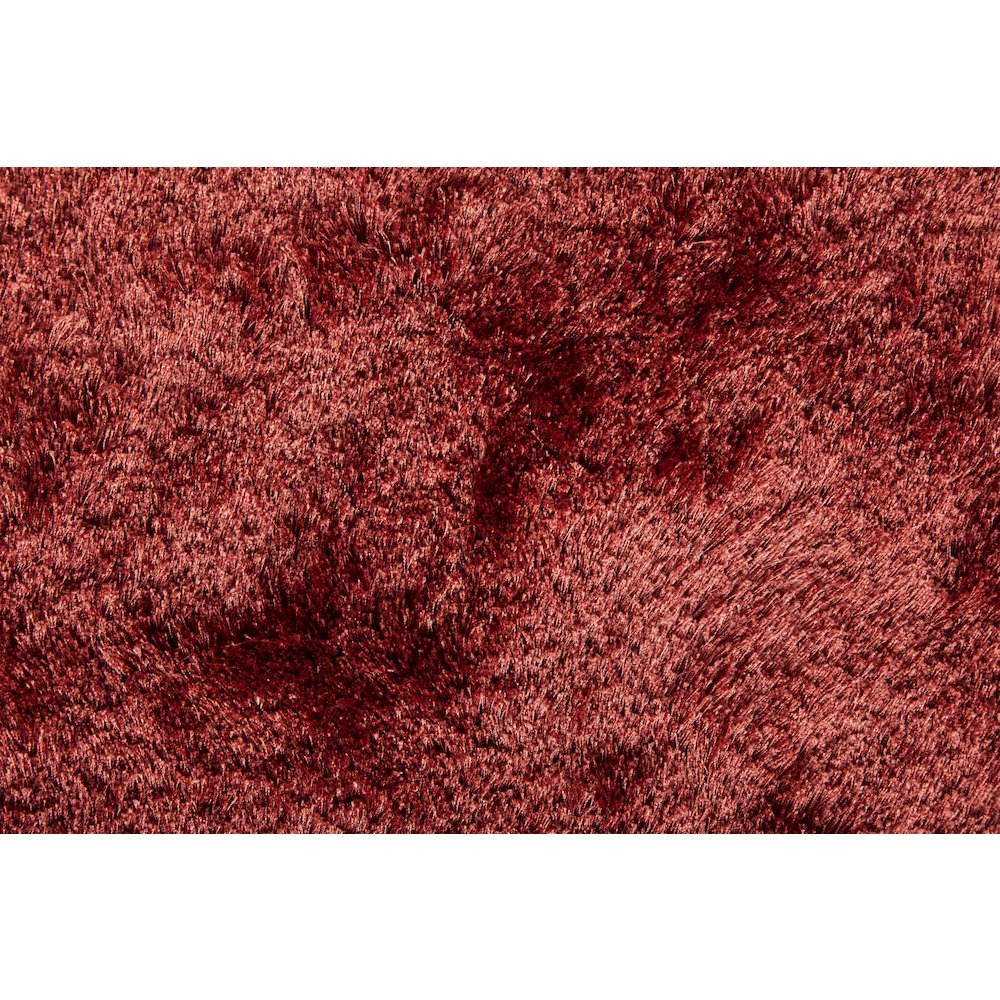 Indochine Modern Solid, Red/Orange, 7'-6" x 9'-6" Area Rug. Picture 7