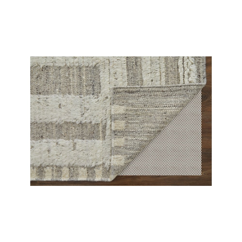 Ashby Transitional Geometric, Gray/Ivory, 9'-6" x 13'-6" Area Rug. Picture 4