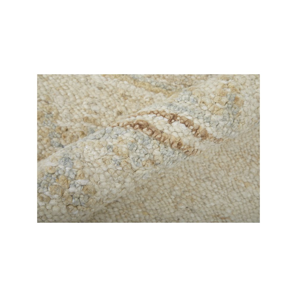Transitional Floral & Botanical, Ivory/Orange/Gray, 5'-6" x 8'-6" Area Rug. Picture 5