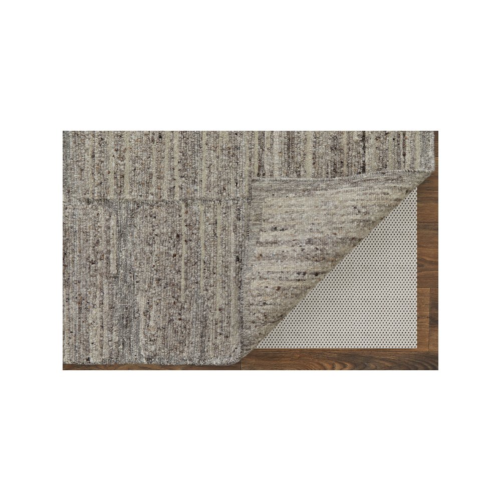 Navaro Modern Abstract, Gray/Ivory/Taupe, 7'-9" x 9'-9" Area Rug. Picture 4