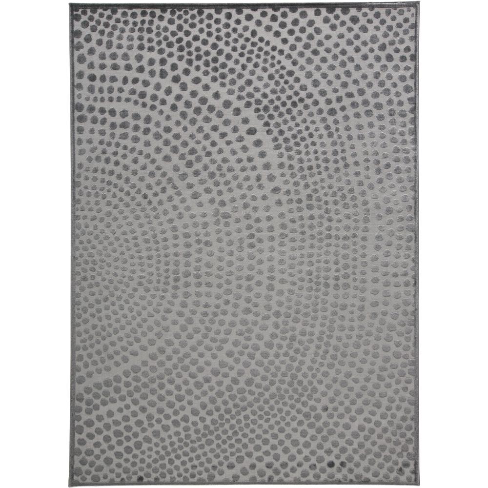 Gaspar Modern Dotted Texture Rug, Dark Silver Gray, 14in x 13ft - 6in Area Rug, 7873835FCASDGYH11. Picture 1