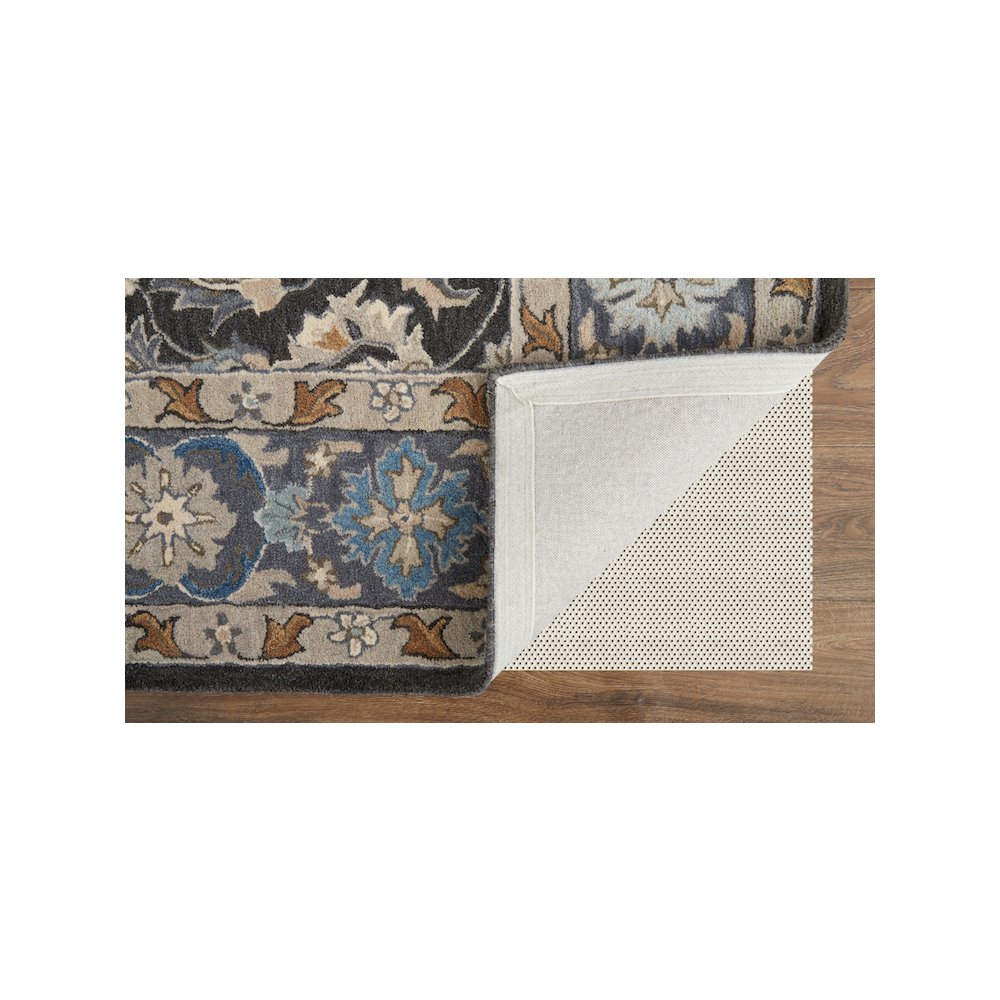 Rylan Transitional Oriental, Taupe/Blue/Ivory, 8' x 10' Area Rug. Picture 4