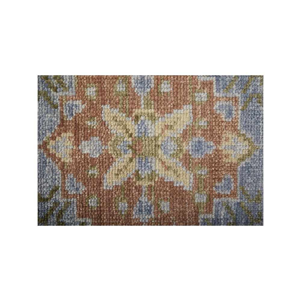 Fillmore Transitional Diamond, Blue/Green/Yellow, 5' x 8' Area Rug. Picture 6