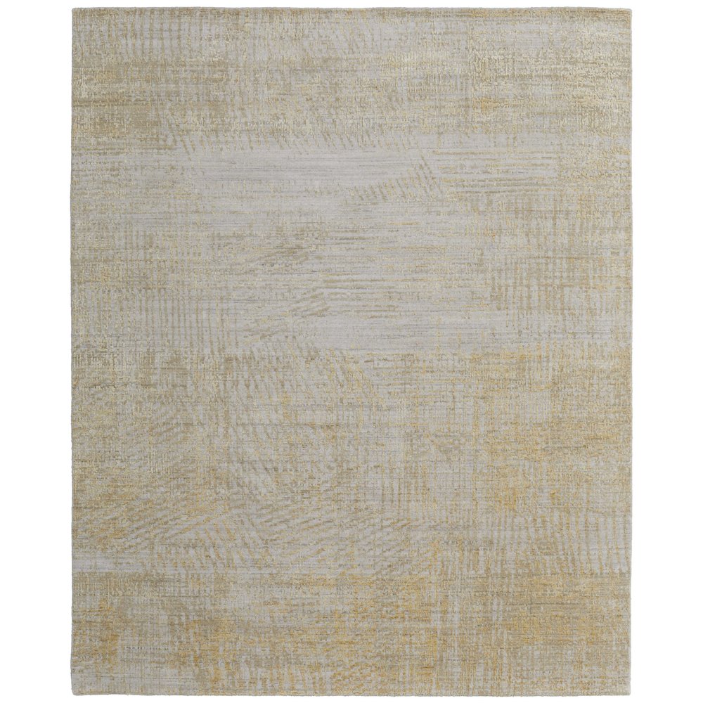 Eastfield Modern Abstract, Yellow/Ivory/Gold, 5' x 8' Area Rug. Picture 1