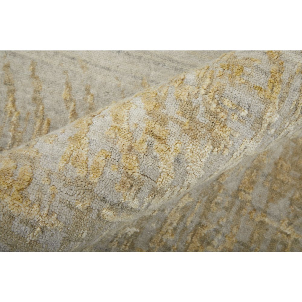 Eastfield Modern Abstract, Yellow/Ivory/Gold, 5' x 8' Area Rug. Picture 5