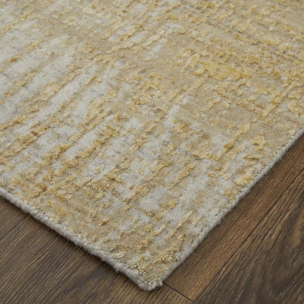 Eastfield Modern Abstract, Yellow/Ivory/Gold, 5' x 8' Area Rug. Picture 3