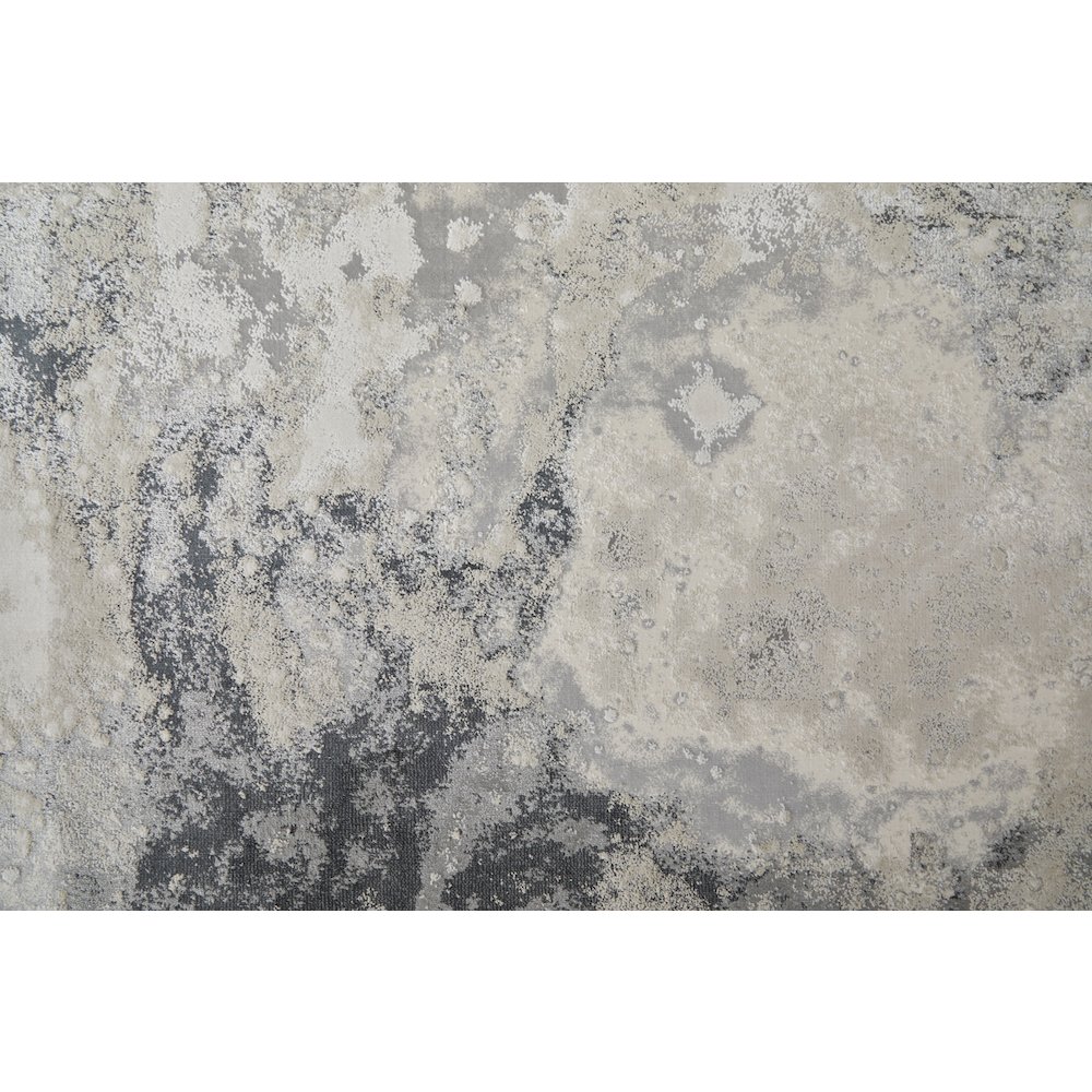Astra Transitional Abstract, Gray/Ivory, 1'-8" x 2'-10" Accent Rug. Picture 6