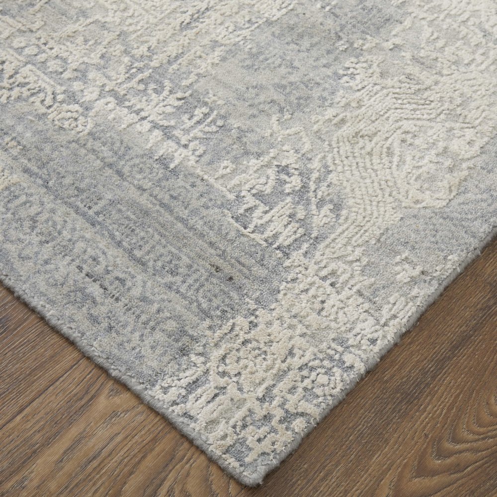 Eastfield Modern Abstract, Silver/Gray, 5' x 8' Area Rug. Picture 3