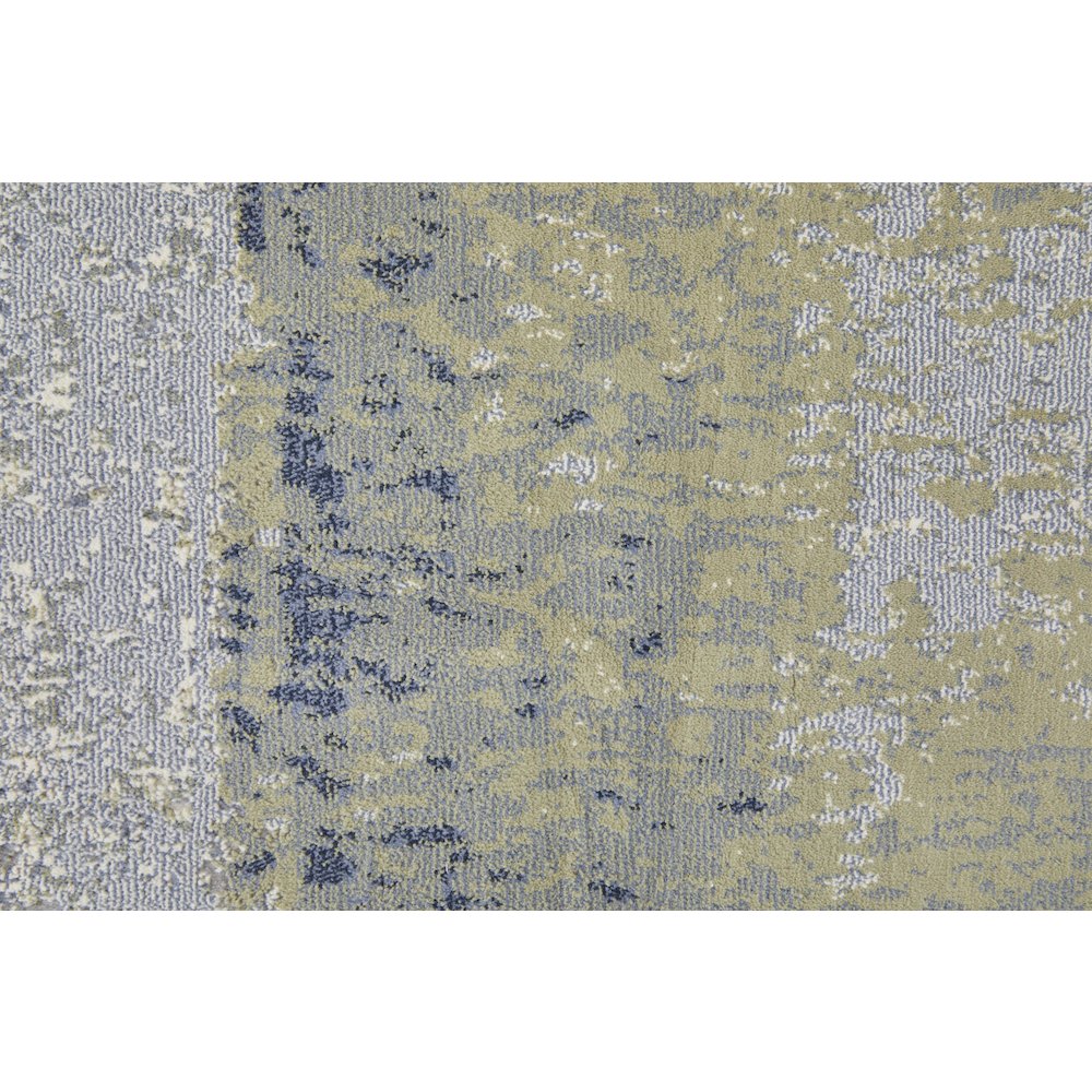 Clio Modern Abstract, Blue/Green/Ivory, 10' x 13'-2" Area Rug. Picture 6