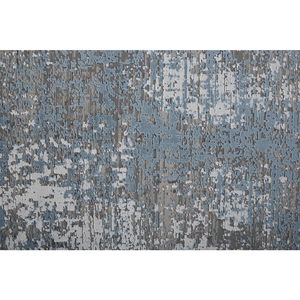 Cadiz Modern Abstract, Blue/Gray/Silver, 6'-6" x 9'-6" Area Rug. Picture 5