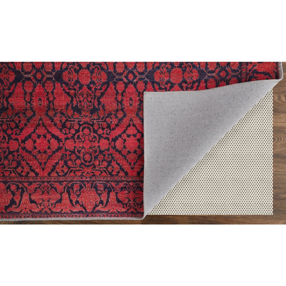Voss Transitional Trellis & Lattice, Red/Black, 10'-6" x 14' Area Rug. Picture 4