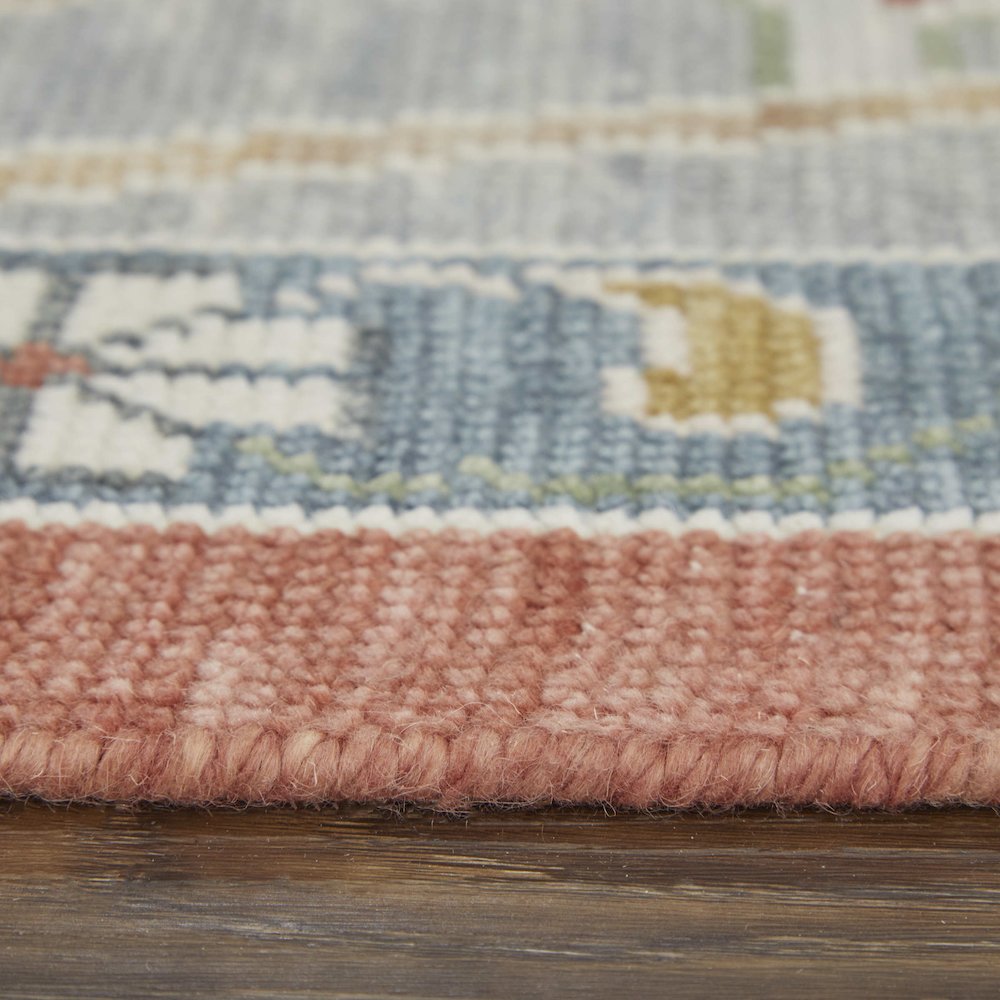 Karina Transitional Floral & Botanical, Red/Gray/Ivory, 7'-9" x 9'-9" Area Rug. Picture 8