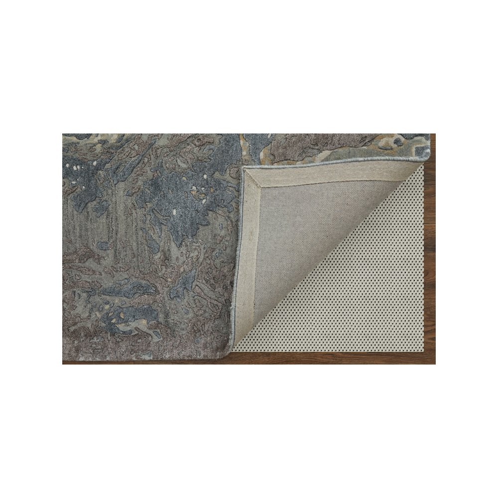 Zarah Modern Watercolor, Blue/Taupe/Green, 2' x 3' Accent Rug. Picture 5