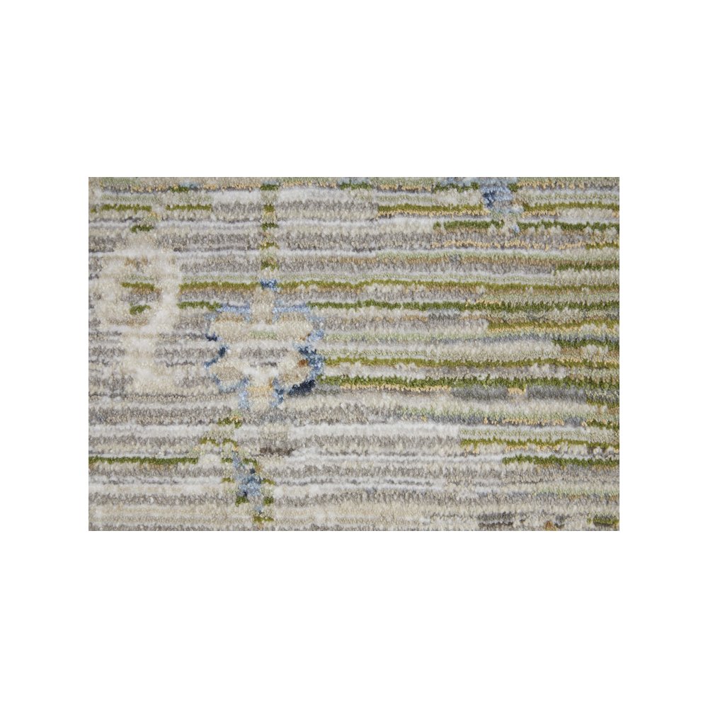 Melrose Transitional Distressed, Ivory/Green/Blue, 7'-10" x 10'-3" Area Rug. Picture 6