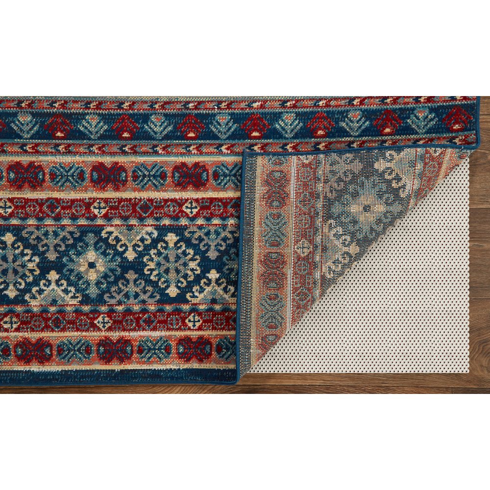 Nolan Transitional Diamond, Blue/Red/Ivory, 12'-10" x 15' Runner. Picture 4
