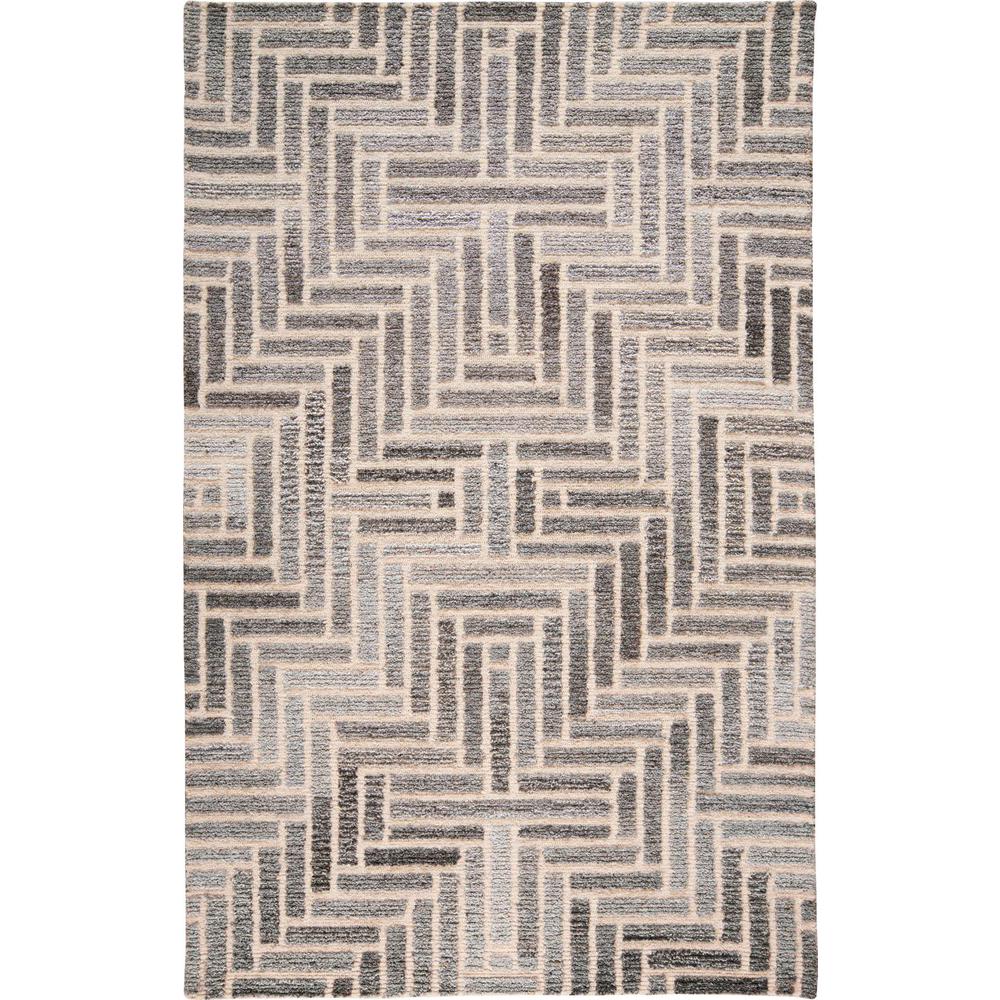 Asher Diamond Medallion Wool Rug, Warm Gray/Ivory Cream, 10ft x 14ft Area Rug, 8638768FTPENATH00. Picture 2