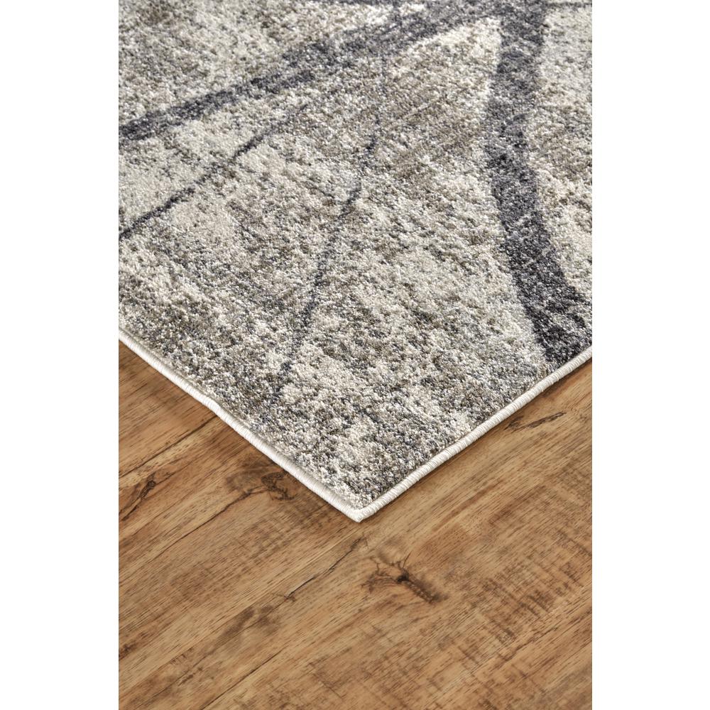Kano Modern Abstract Rug, Warm Gray/Charcoal, 12in x 13ft - 9in Area Rug, 8643877FCHLGRYH14. Picture 3