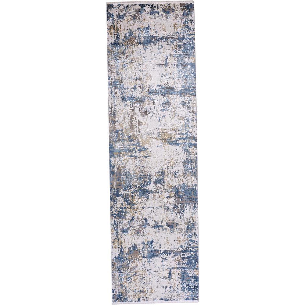 Cadiz Gradient Luster Rug, Light Blue/Ivory, 3ft - 1in x 10ft, Runner, 8663891FBLUIVYI89. Picture 2