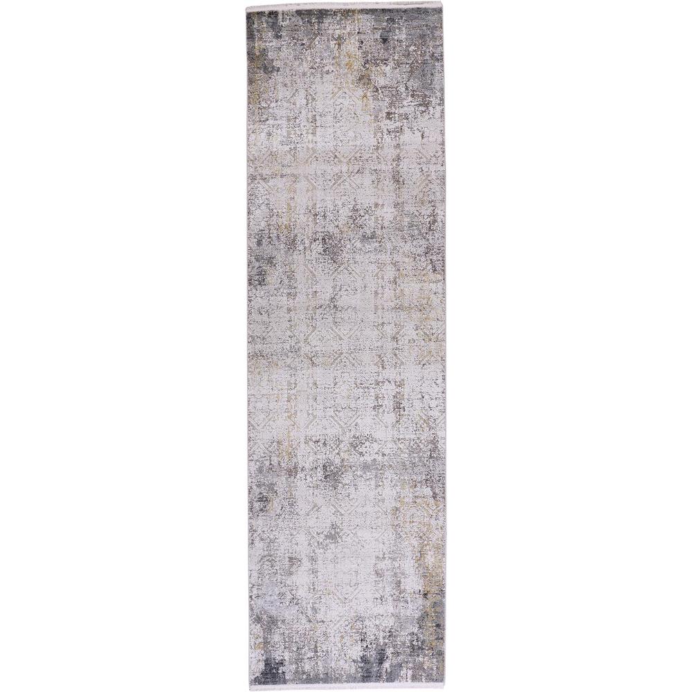 Cadiz Gradient Luster Rug, Light Gray/Ivory, 3ft - 1in x 10ft, Runner, 8663892FLGYIVYI89. Picture 2