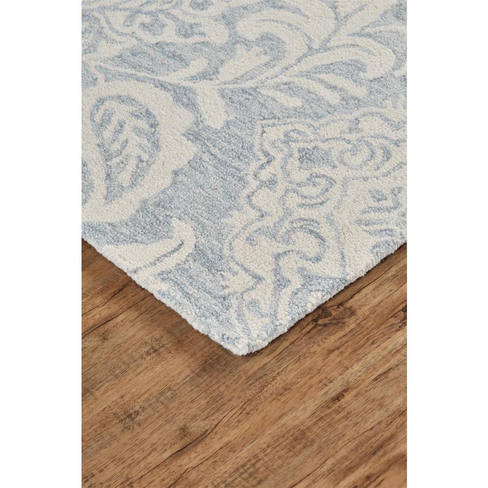 Belfort Modern Floral Paisley Rug, Celestial Blue/Ivory, 2ft x 3ft Accent Rug, 8698776FBLUGRYP00. Picture 3