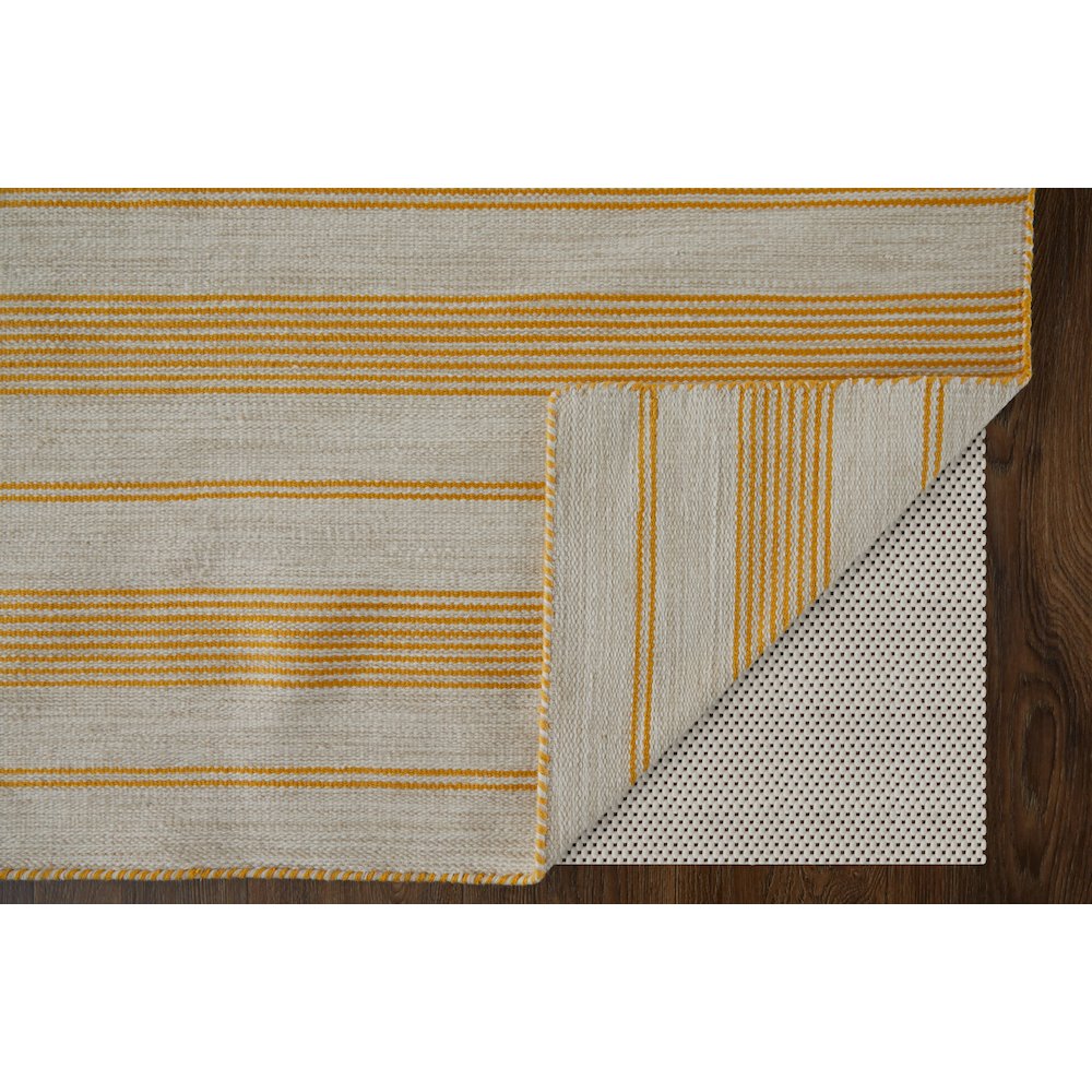 Duprine Transitional Stripes, Yellow/Ivory, 10' x 14' Area Rug. Picture 3