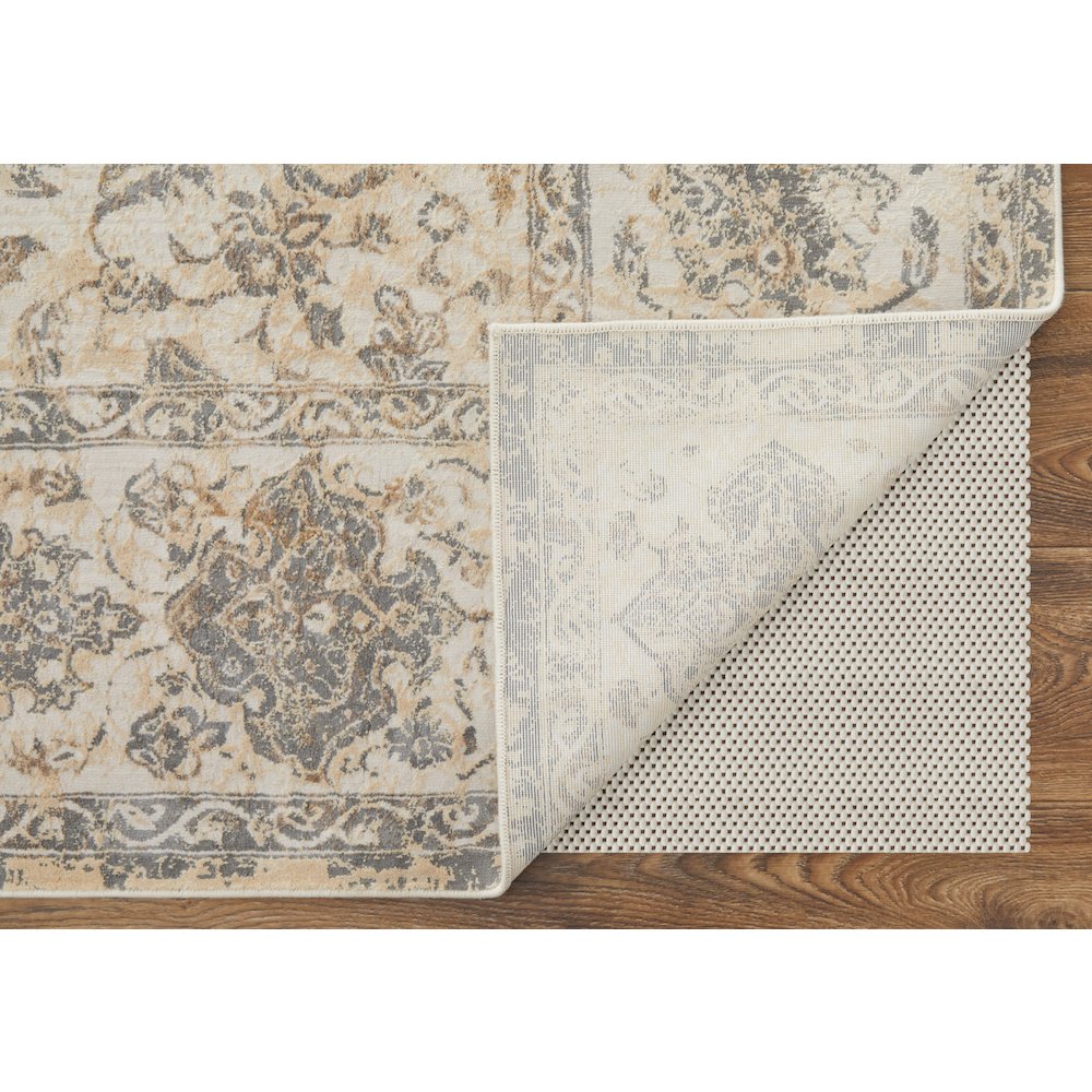 Celene Traditional Bordered, Ivory/Tan/Gray, 7'-9" x 10' Area Rug. Picture 4