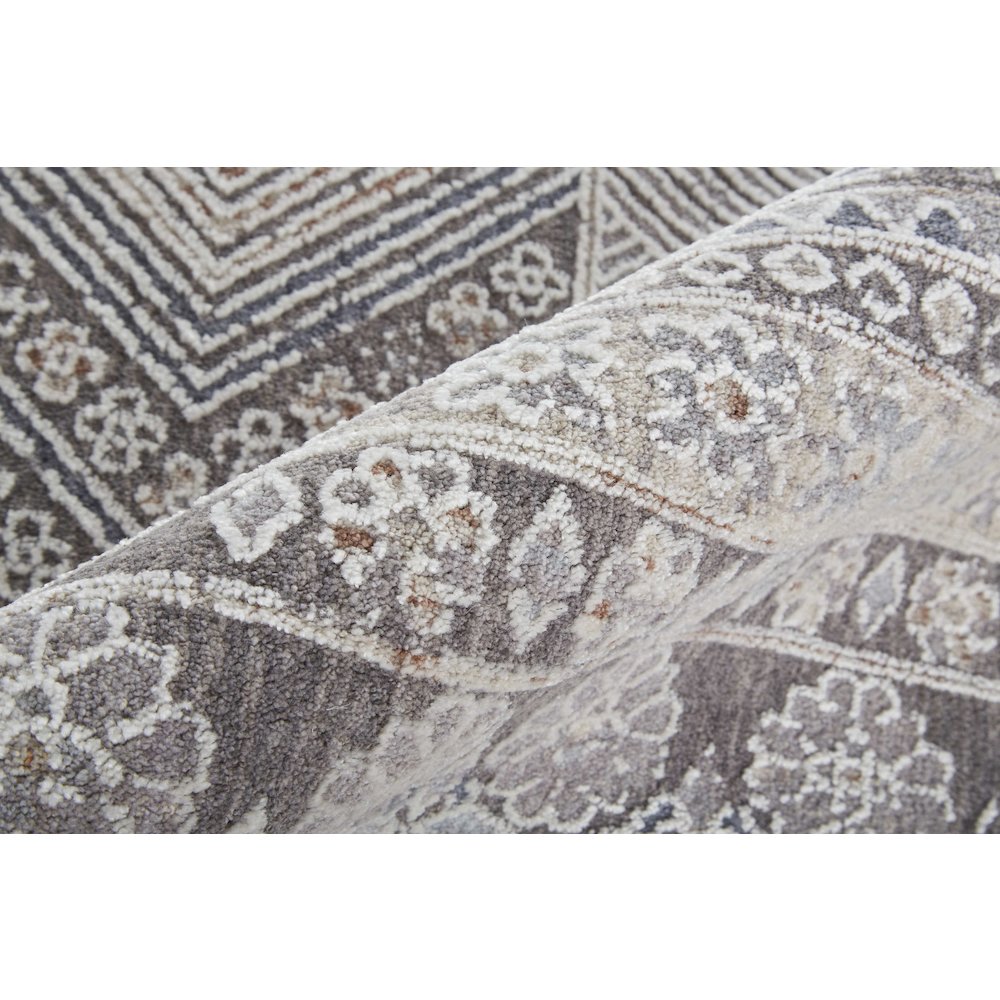 Francisco Transitional Medallion, Ivory/Gray, 12' x 15' Area Rug. Picture 4