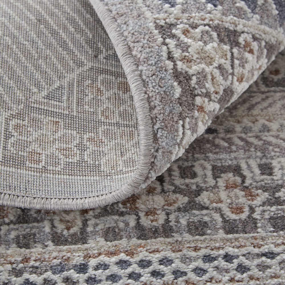 Francisco Transitional Medallion, Ivory/Gray, 12' x 15' Area Rug. Picture 6