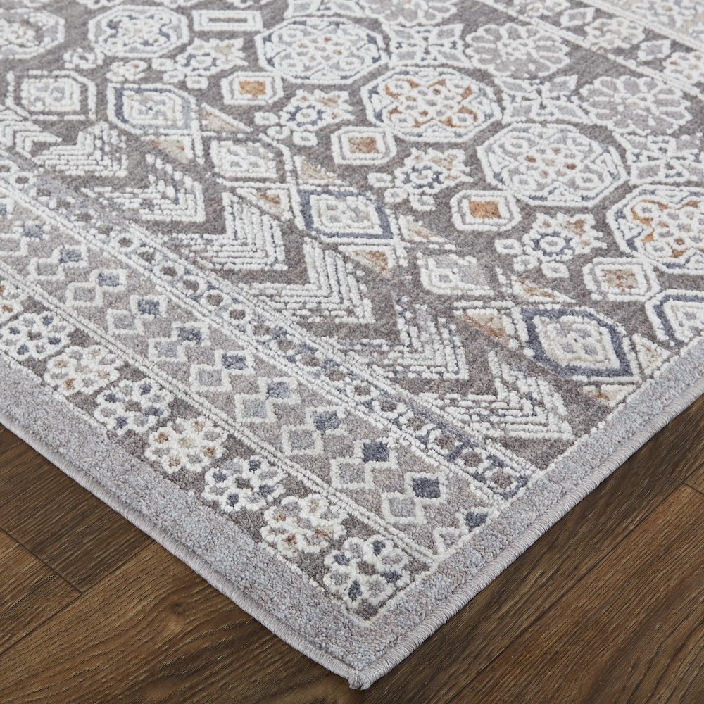 Francisco Transitional Medallion, Ivory/Gray, 12' x 15' Area Rug. Picture 2