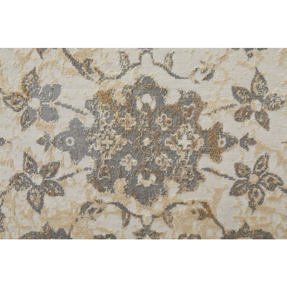 Celene Traditional Bordered, Ivory/Tan/Gray, 7'-9" x 10' Area Rug. Picture 6