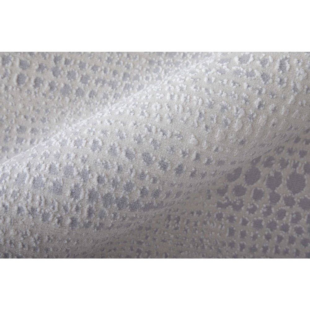 Prasad Modern Distressed, Ivory/Silver/Gray, 8' x 11' Area Rug. Picture 6