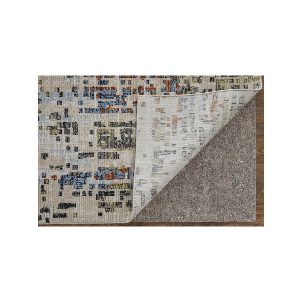 Sonora Modern Abstract, Ivory/Green/Blue, 9'-0" x 12'-8" Area Rug. Picture 4