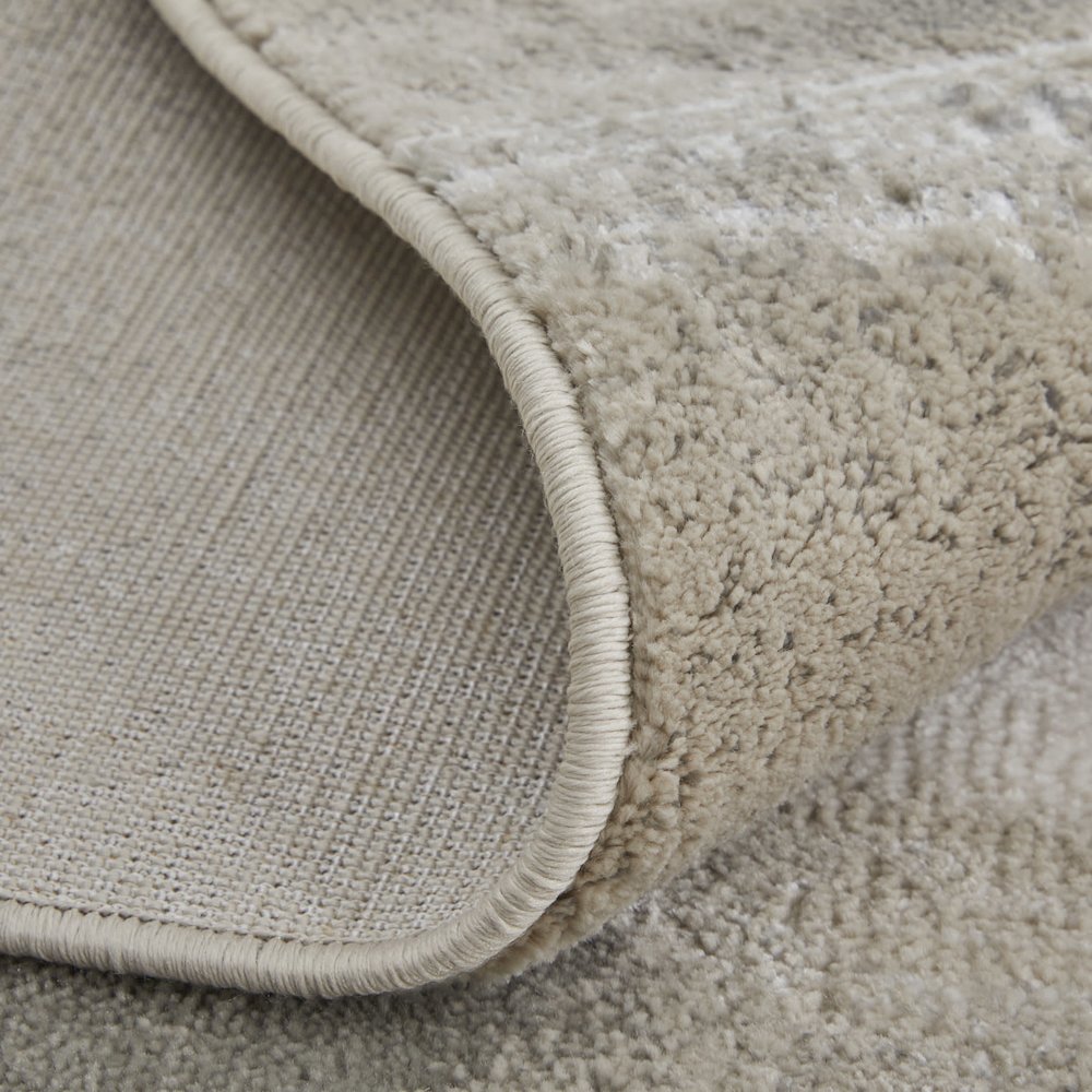 Micah Modern Abstract, Gray/Taupe/Ivory, 1'-8" x 2'-10" Accent Rug. Picture 7