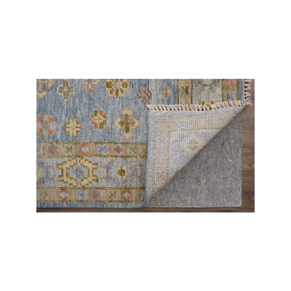 Fillmore Transitional Diamond, Blue/Green/Yellow, 5' x 8' Area Rug. Picture 4