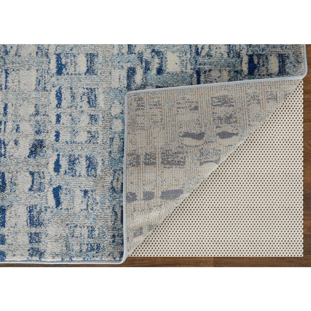 Edgemont Modern Abstract, Blue/Ivory, 10' x 14' Area Rug. Picture 4