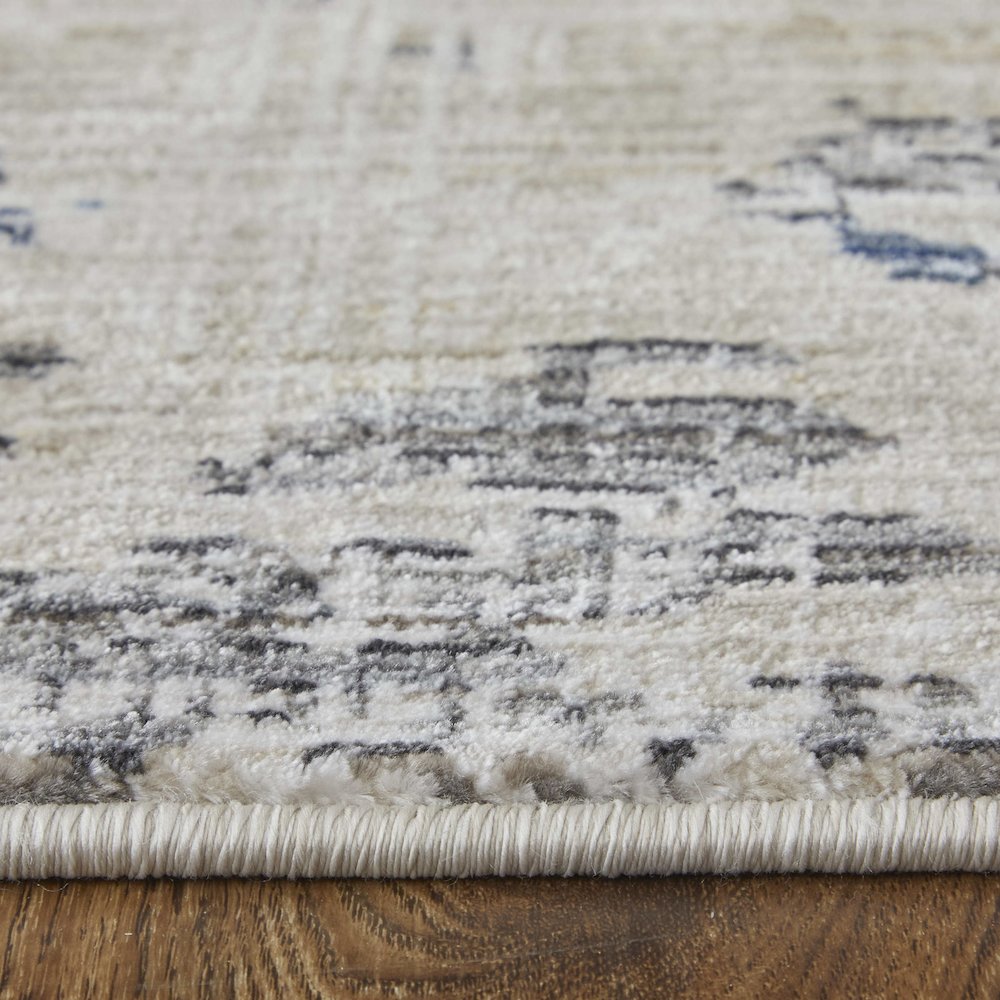 Sonora Modern Abstract, Ivory/Blue/Red, 2' x 3' Accent Rug. Picture 8