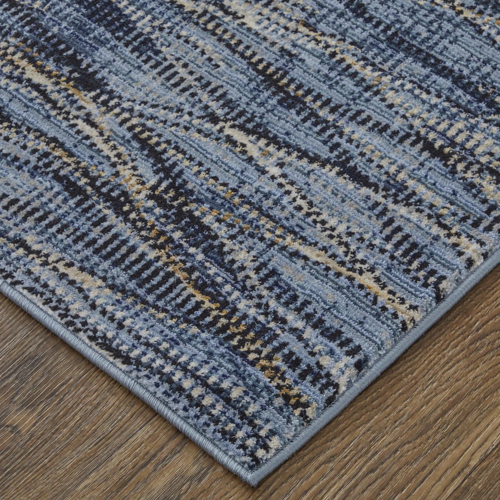 Sonora Modern Abstract, Blue/Ivory/Tan, 6'-7" x 9'-6" Area Rug. Picture 2