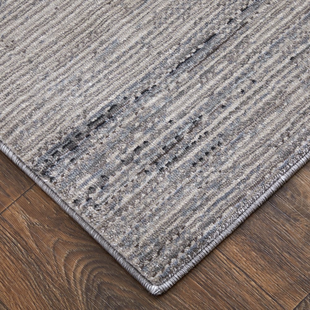 Deja Modern Solid, Gray/Ivory/Taupe, 2' x 3' Accent Rug. Picture 2