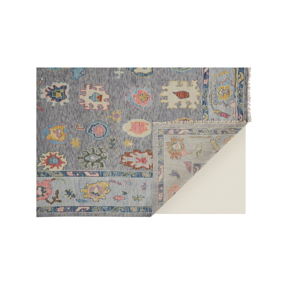 Karina Traditional Persian, Blue/Gray/Red, 5'-6" x 8'-6" Area Rug. Picture 4